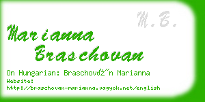 marianna braschovan business card